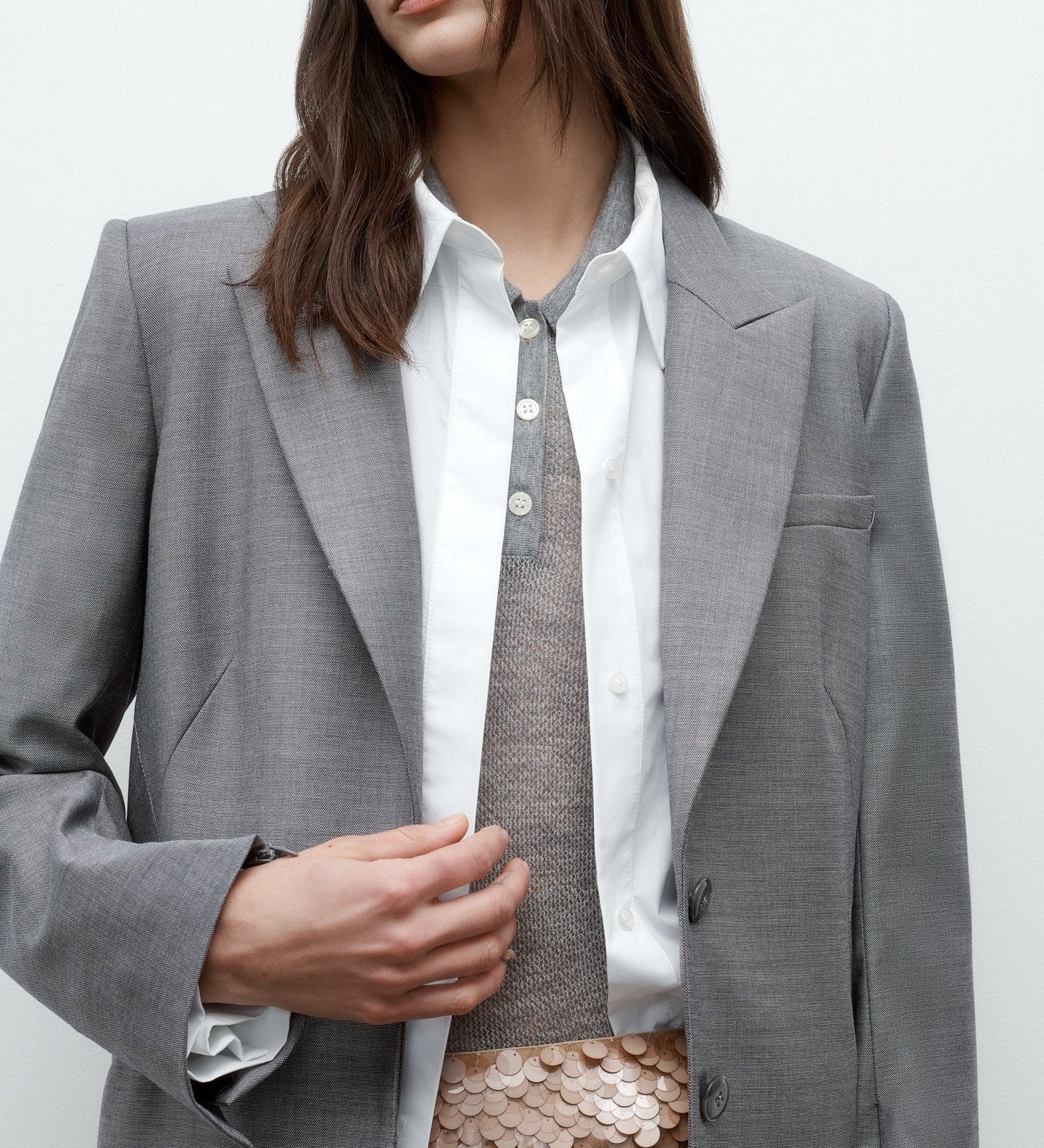 TWP - Perfect Boyfriend Blazer in Chintzed Wool