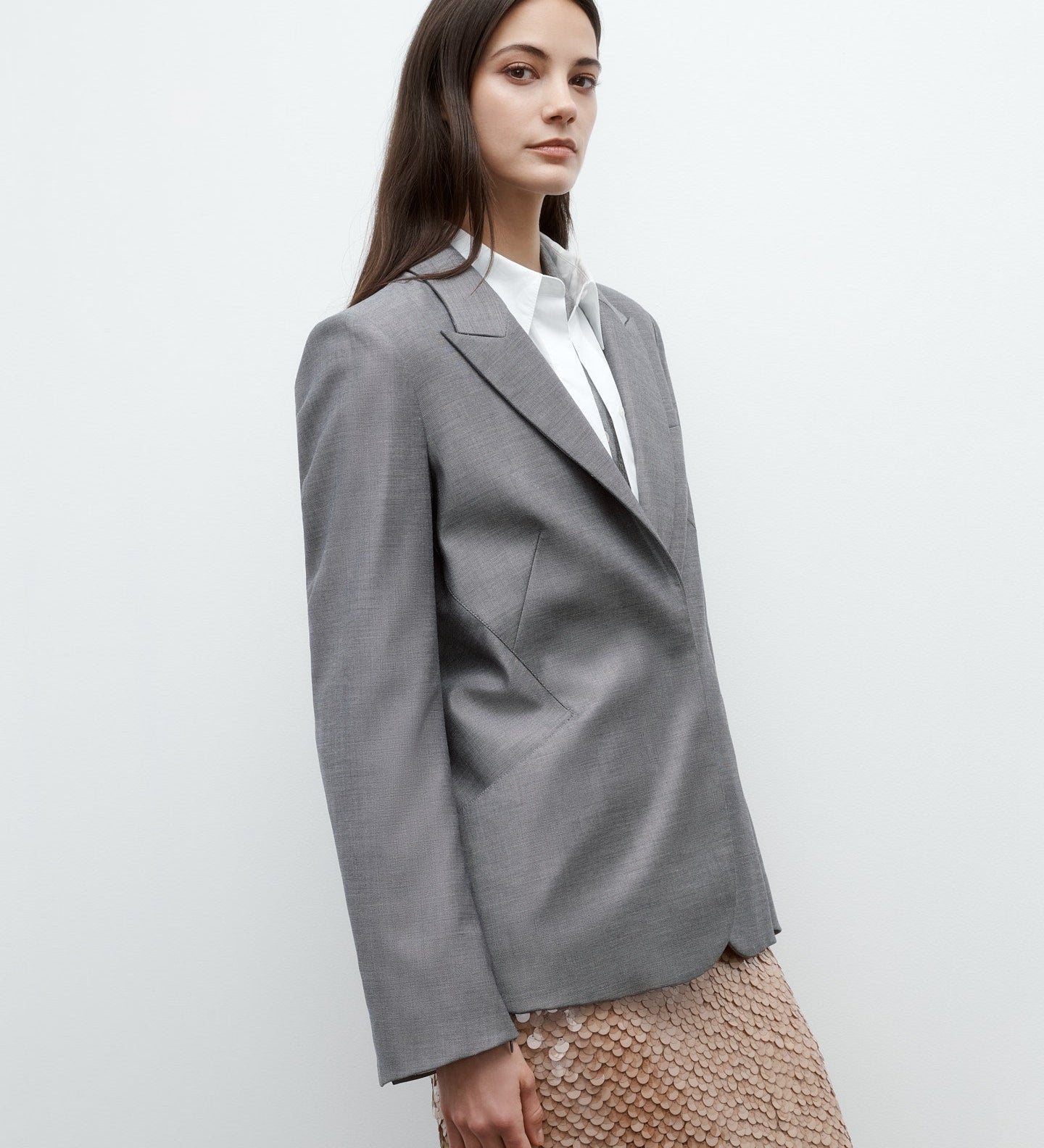 TWP - Perfect Boyfriend Blazer in Chintzed Wool