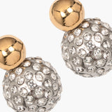 Jennifer Behr - Ida Earrings -- Crystal Antique Gold
