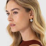 Jennifer Behr - Ida Earrings -- Crystal Antique Gold