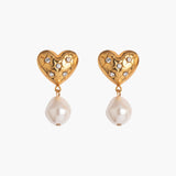 Jennifer Behr - Hayden Earrings -- Crystal Antique Gold