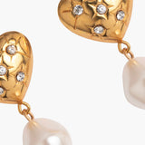 Jennifer Behr - Hayden Earrings -- Crystal Antique Gold