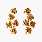 Jennifer Behr - Myra Earrings -- Crystal Antique Gold