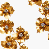 Jennifer Behr - Myra Earrings -- Crystal Antique Gold