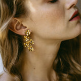 Jennifer Behr - Myra Earrings -- Crystal Antique Gold
