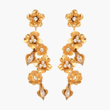 Jennifer Behr - Vanora Earrings -- Crystal Antique Gold