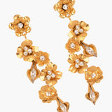 Jennifer Behr - Vanora Earrings -- Crystal Antique Gold
