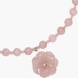 Jennifer Behr - Chandra Necklace -- Rose Quartz