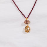 Jennifer Behr - Freya Necklace -- Garnet