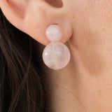 Jennifer Behr - Cara Earrings -- Rose Quartz