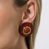 Jennifer Behr - Devon Earrings -- Carnelian