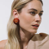 Jennifer Behr - Devon Earrings -- Carnelian