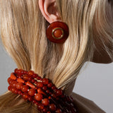 Jennifer Behr - Devon Earrings -- Carnelian