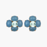 Jennifer Behr - Quinn Earrings -- Blue Chalcedony