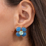 Jennifer Behr - Quinn Earrings -- Blue Chalcedony
