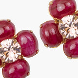 Jennifer Behr - Quinn Earrings -- Garnet