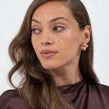 Jennifer Behr - Quinn Earrings -- Pink Opal