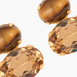 Jennifer Behr - Yvette Earrings -- Tigers Eye