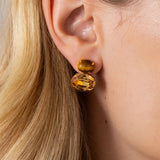 Jennifer Behr - Yvette Earrings -- Tigers Eye