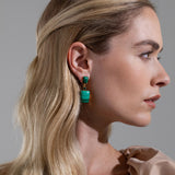 Jennifer Behr - Joliel Earrings -- Malachite