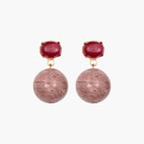 Jennifer Behr - Everly Earrings -- Rhodonite
