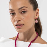 Jennifer Behr - Everly Earrings -- Rhodonite