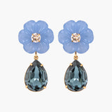 Jennifer Behr - Juna Earrings -- Blue Chalcedony