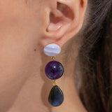 Jennifer Behr - Natalia Earrings -- Amethyst