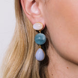 Jennifer Behr - Natalia Earrings -- Aquamarine
