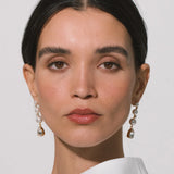Jennifer Behr - Corisande Earrings -- Crystal Pearl