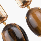 Jennifer Behr - Xiomara Earrings -- Tigers Eye
