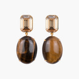 Jennifer Behr - Xiomara Earrings -- Tigers Eye