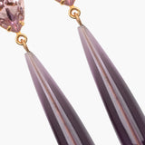 Jennifer Behr - Caroline Earrings -- Amethyst