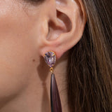 Jennifer Behr - Caroline Earrings -- Amethyst