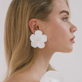 Jennifer Behr - Verone Earrings -- Cream