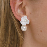 Jennifer Behr - Clarabel Earrings -- Cream