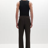 Simkhai - Julian Pleated Pinstripe Trouser