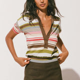 Faithfull - Sable Polo Shirt Meleu Stripe Multi
