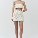 Simkhai - Nolia Floral Raffia Mini Skirt