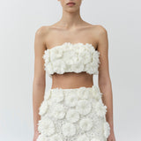 Simkhai - Nolia Floral Raffia Mini Skirt