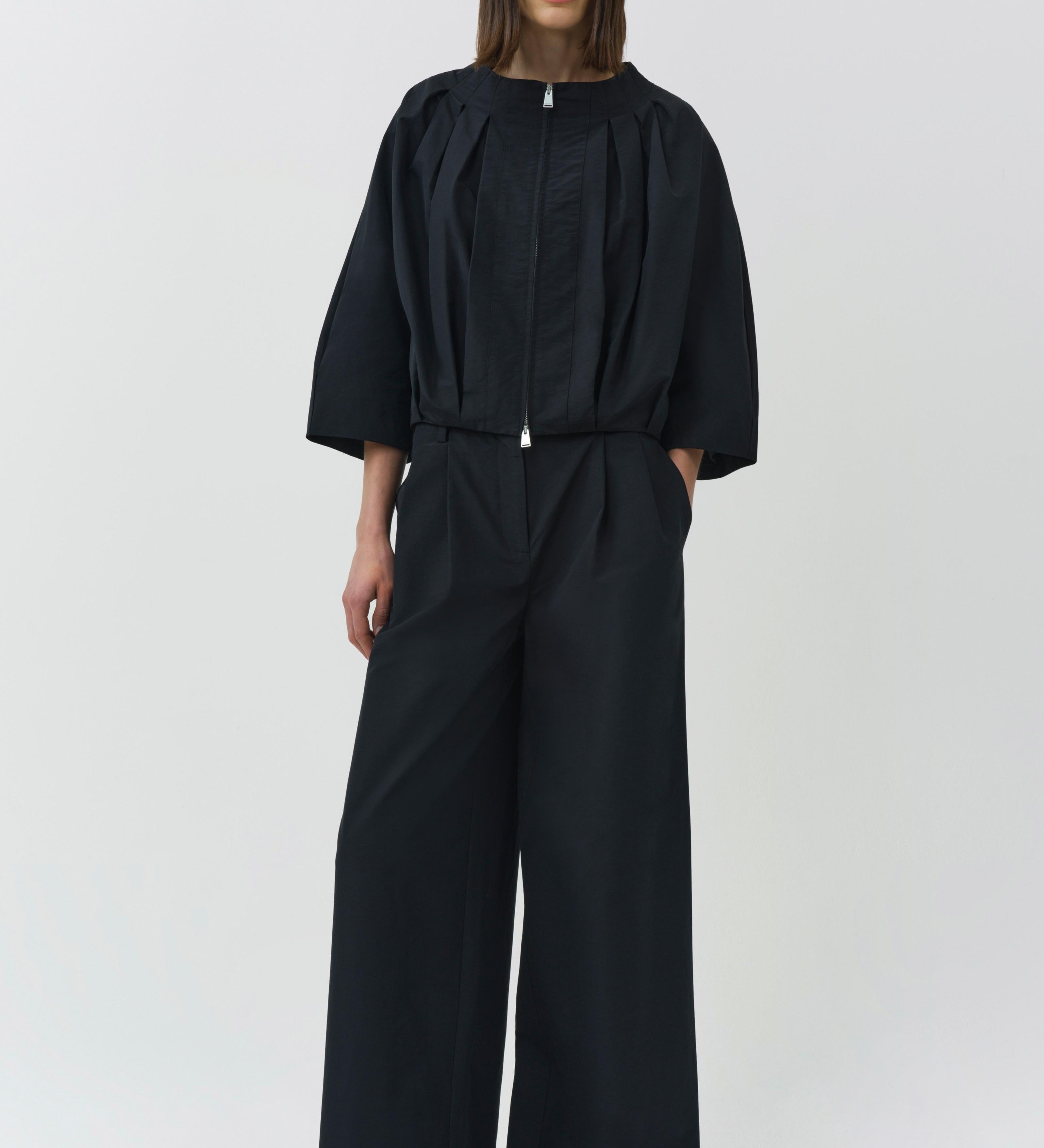 Simkhai - Jess Pleated Cotton Faille Jacket