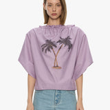 Christopher Esber - Mirage Palm Poplin Top