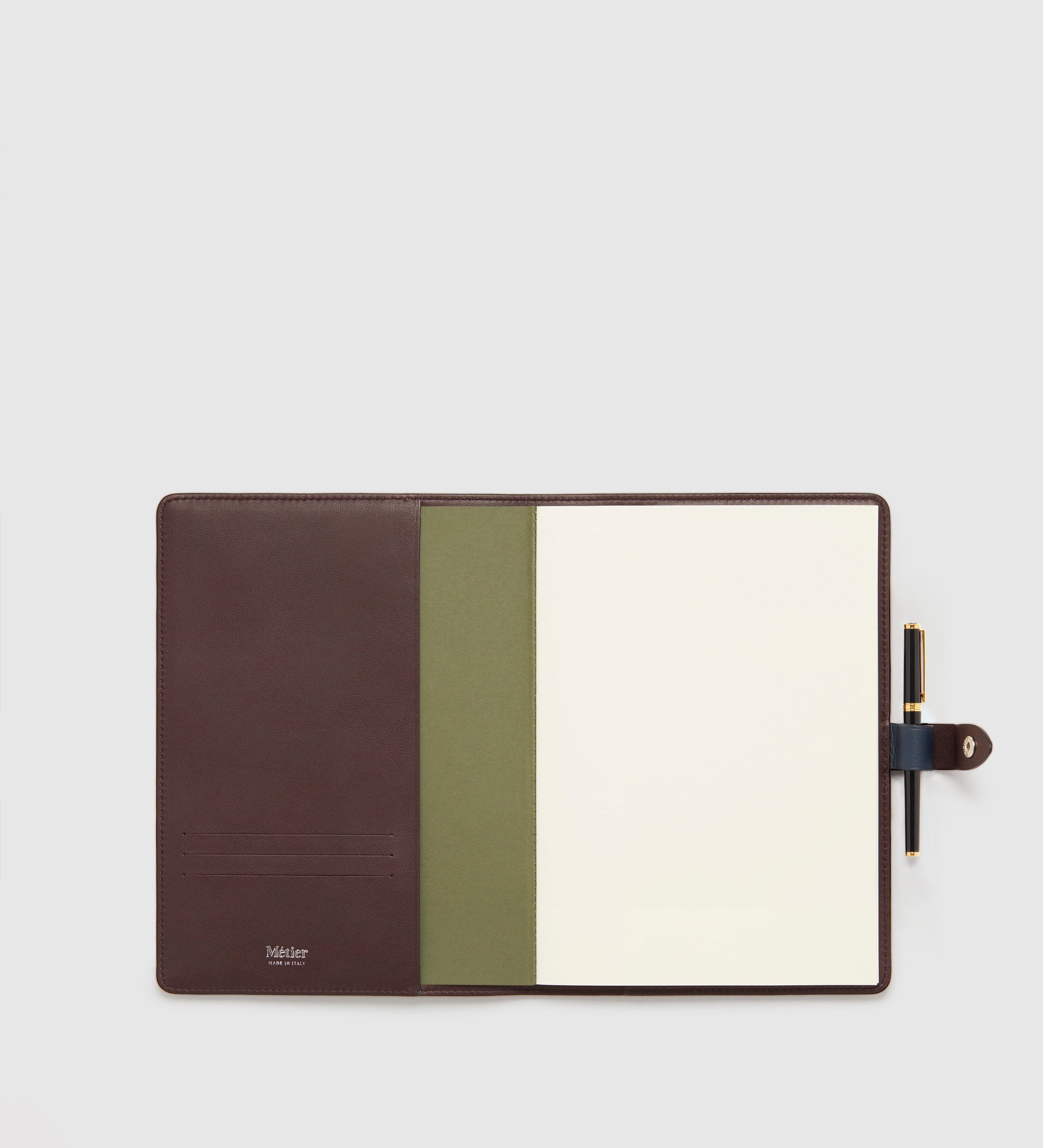 Metier - 11" Notebook Cover Smooth Calfskin Navy