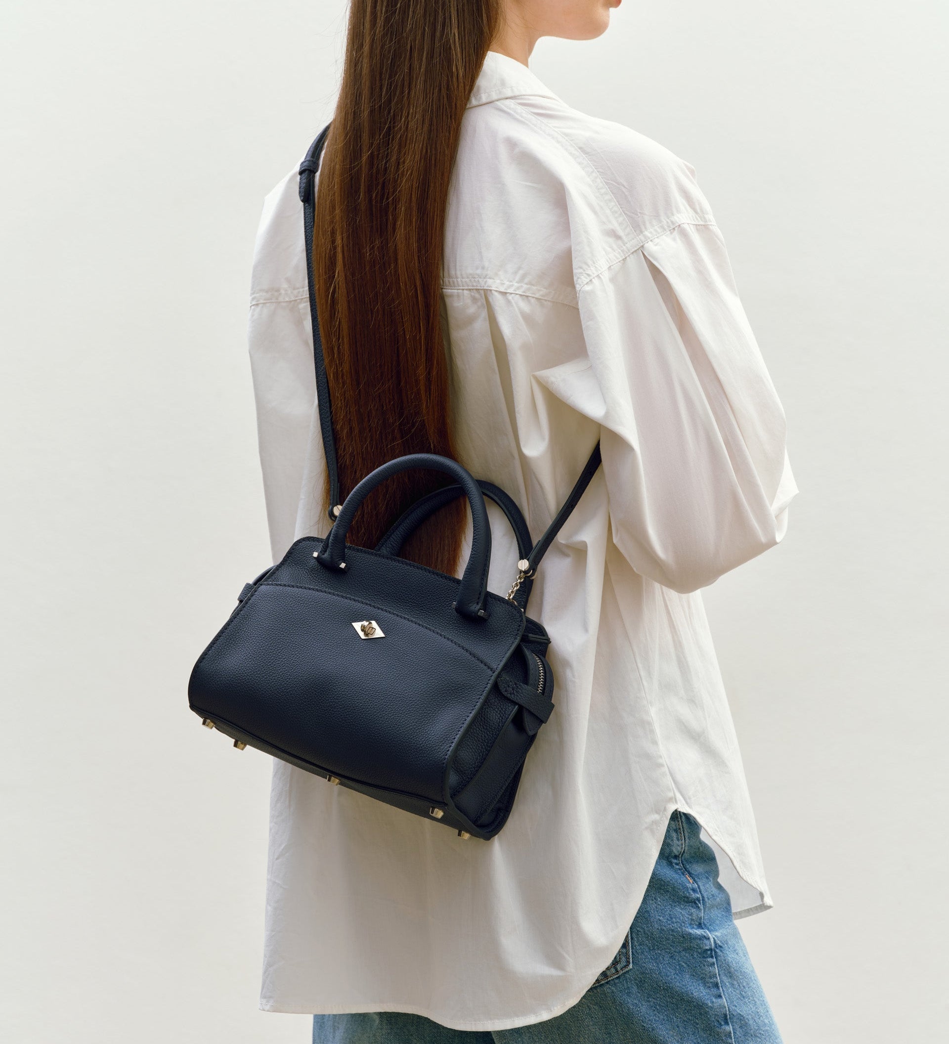 Metier - Private Eye Mini Soft Grain Leather Midnight