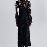 Simkhai - Thiora Velvet Embroidered Lace Midi Dress