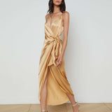 L'AGENCE - Amilia Silk Wrap Dress