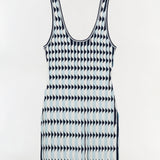 Simkhai - Lorien Scalloped Knit Mini Dress