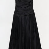 Simkhai - Arie Strapless Taffeta Bustier Midi Dress