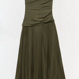 Simkhai - Arie Strapless Cotton Bustier Midi Dress