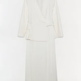 Simkhai - Alexandra Pleated Blazer Midi Dress